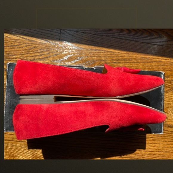 J. CREW Microsuede Tassel Loafer- Belvedere Red - Picture 5 of 9